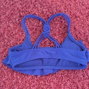 Royal blue, barley worn bathing suit bikini top